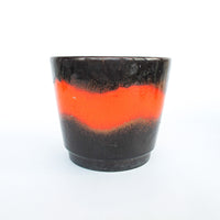 Volcano Glaze West German and Midcentury Pottery Ceramic Plant Pots 