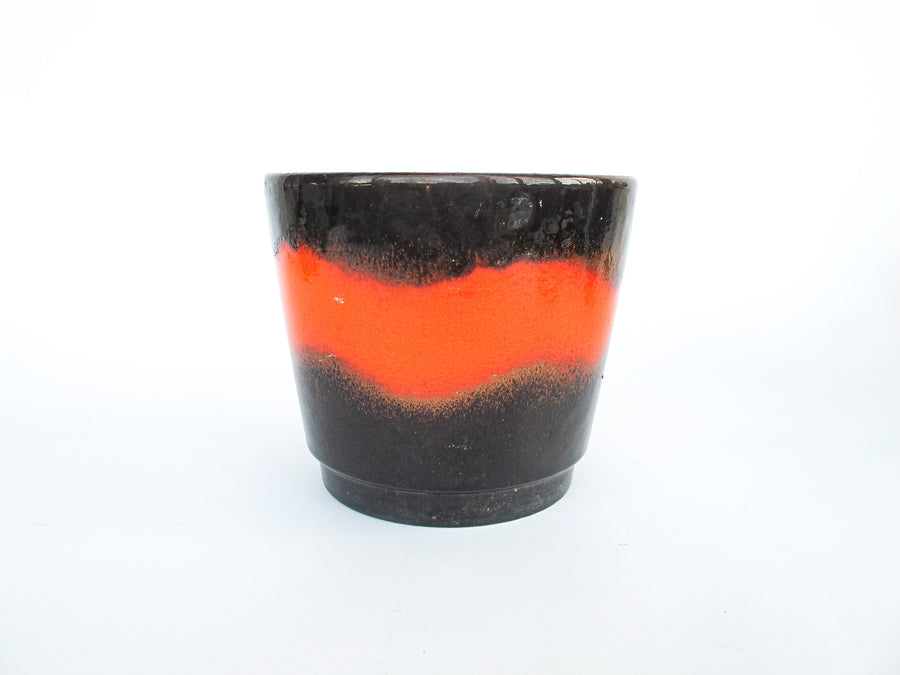 Volcano Glaze West German and Midcentury Pottery Ceramic Plant Pots 