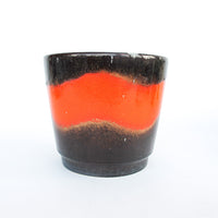 Volcano Glaze West German and Midcentury Pottery Ceramic Plant Pots 