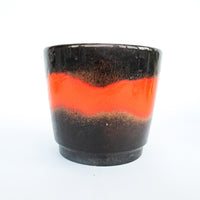 Volcano Glaze West German and Midcentury Pottery Ceramic Plant Pots 