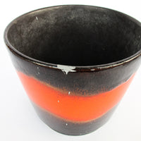 Volcano Glaze West German and Midcentury Pottery Ceramic Plant Pots 