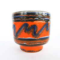 Volcano Glaze West German and Midcentury Pottery Ceramic Plant Pots 