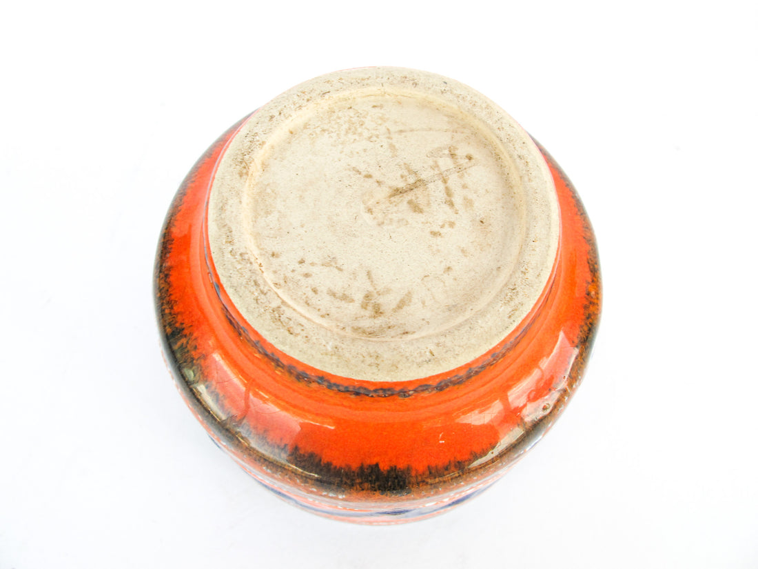 west german pottery plant pot Volcano Glaze West German and Midcentury Pottery Ceramic Plant Pots (Sold individually)