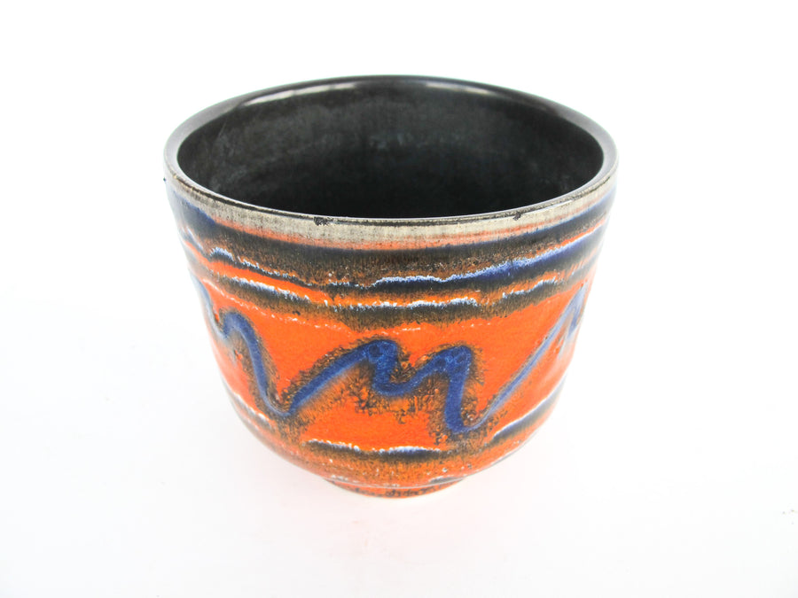 Volcano Glaze West German and Midcentury Pottery Ceramic Plant Pots 