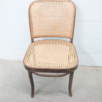 FMG Vintage Thonet Style Bentwood Chair with Cane Seat and Back