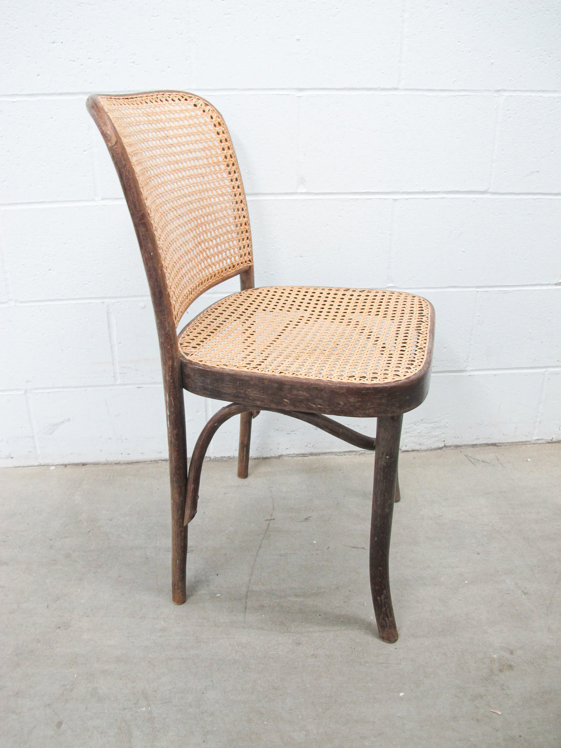 FMG Vintage Thonet Style Bentwood Chair with Cane Seat and Back