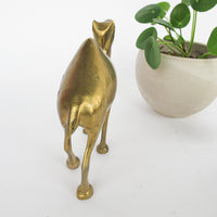 Minimal Vintage Shiny Brass Camel