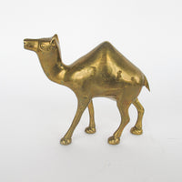 Minimal Vintage Shiny Brass Camel