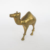 Minimal Vintage Shiny Brass Camel