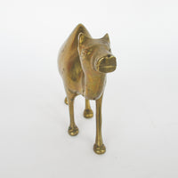 Minimal Vintage Shiny Brass Camel