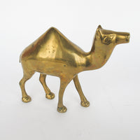 Minimal Vintage Shiny Brass Camel