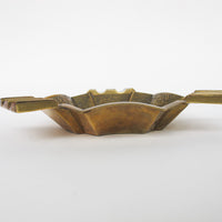 Triangular etched Brass Ashtray