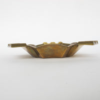 Triangular etched Brass Ashtray