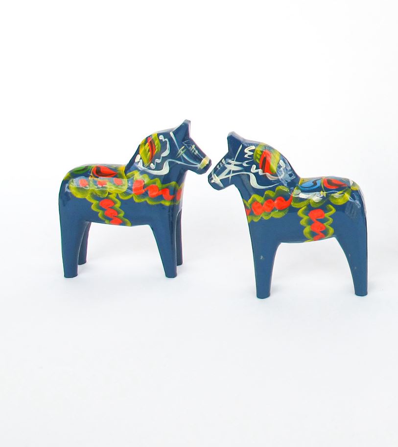 Olsson Swedish Wood Dala Horses (Each Sold Separately)