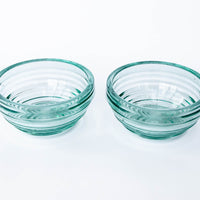 Art Deco Glass Bowls Set of 2 Anchor Hocking