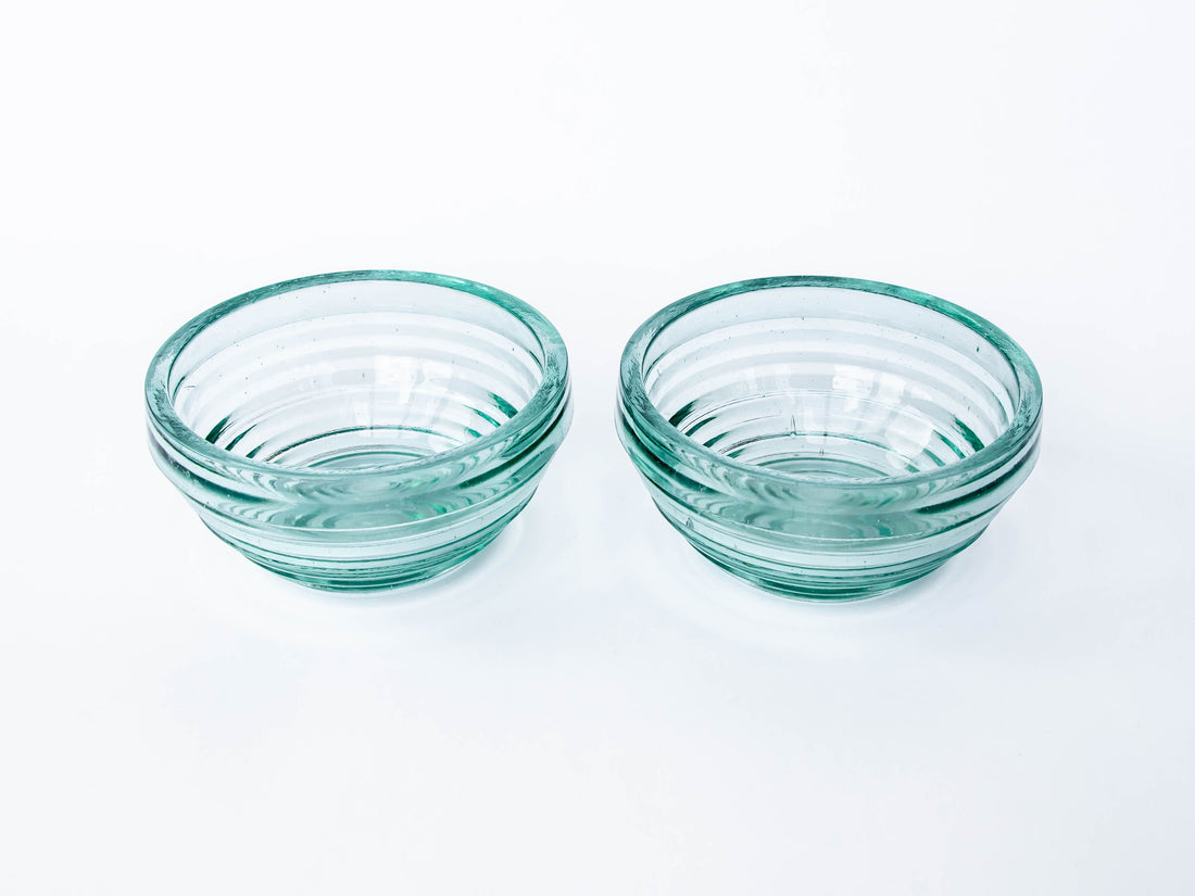 Art Deco Glass Bowls Set of 2 Anchor Hocking