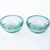 Art Deco Glass Bowls Set of 2 Anchor Hocking