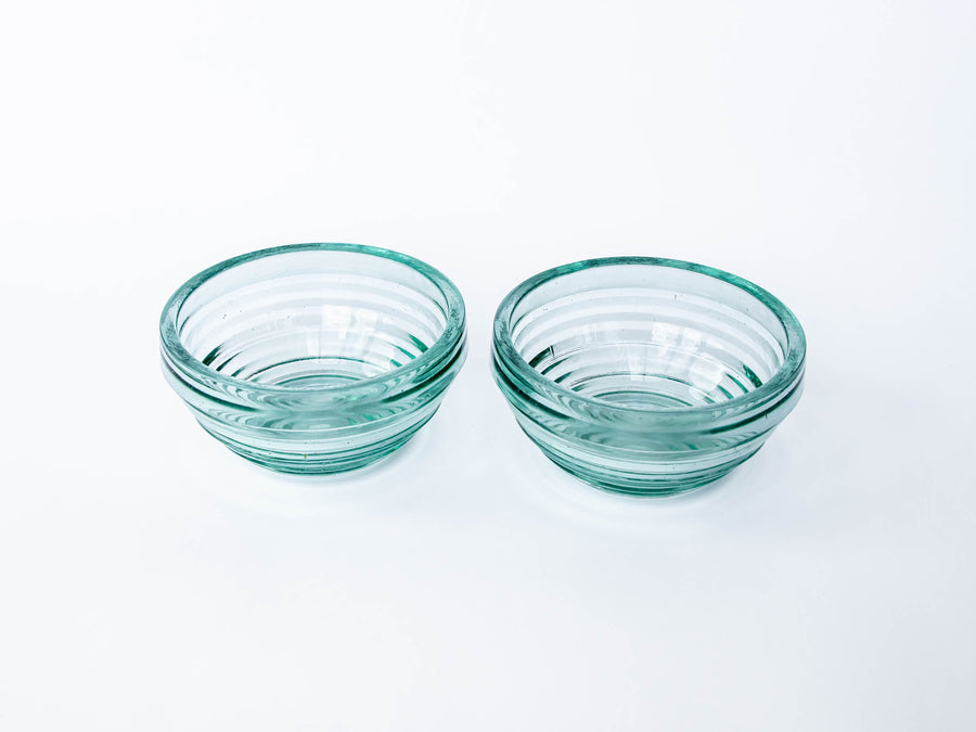 Art Deco Glass Bowls Set of 2 Anchor Hocking