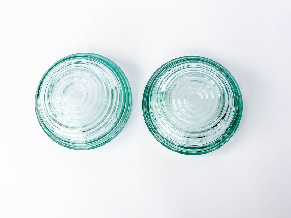 Art Deco Glass Bowls Set of 2 Anchor Hocking