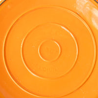 Descoware Orange Fry Pan with Lid with Rounded Handle