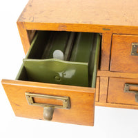 Globe 4 Drawer Card Catalog Index Cabinet