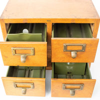 Globe 4 Drawer Card Catalog Index Cabinet