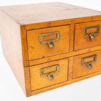 Globe 4 Drawer Card Catalog Index Cabinet