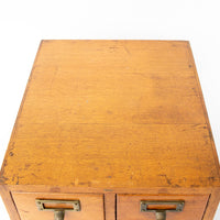 Globe 4 Drawer Card Catalog Index Cabinet