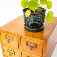 Globe 4 Drawer Card Catalog Index Cabinet