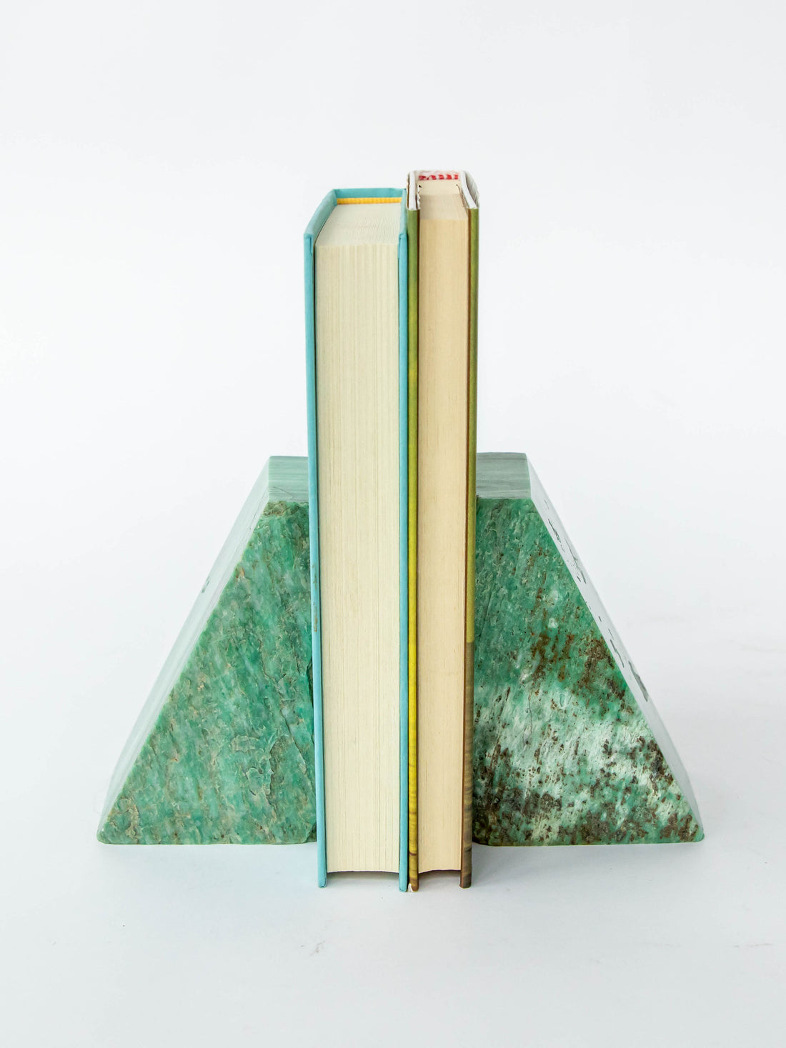 Teal Green Marble Bookend - Set of 2