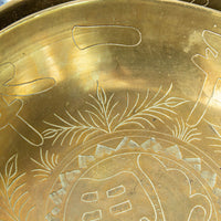 Antique Etched Brass Bowls Made in China