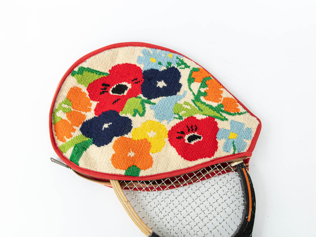 Embroidered Tennis Racket Cover