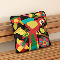 Brazilian Parrot Embroidery Pillow