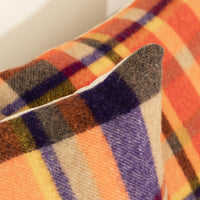 Plaid Wool Upcycled Blanket Pillows