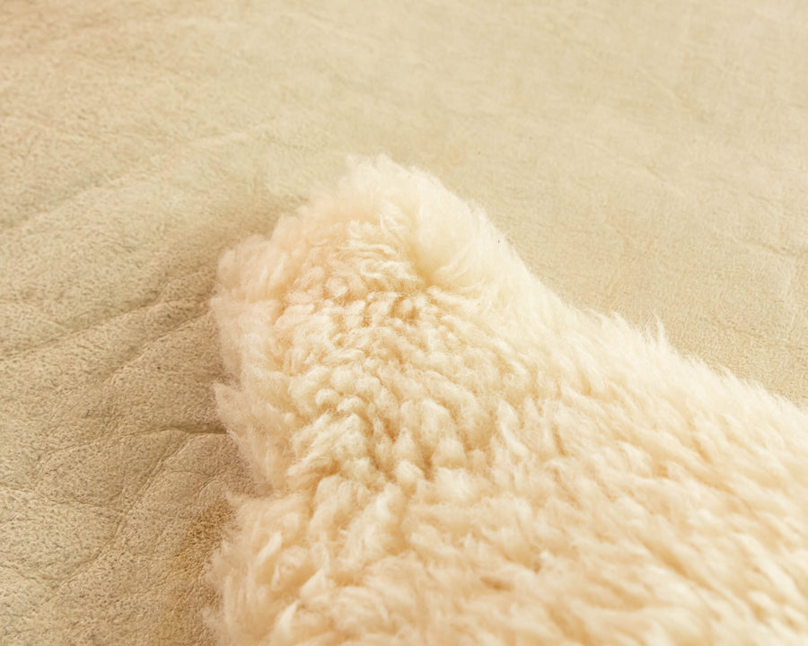 Large Vintage Unbleached sheep skin pelt