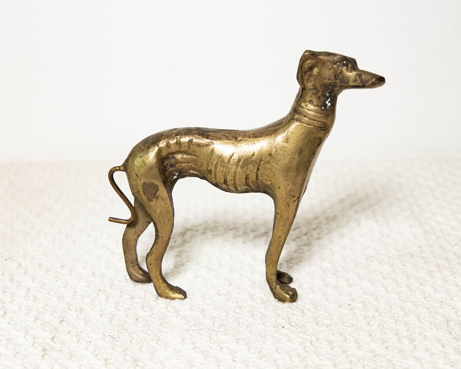 Brass Greyhound Antique Vintage