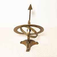 Large Vintage Brass Arrow Sundial