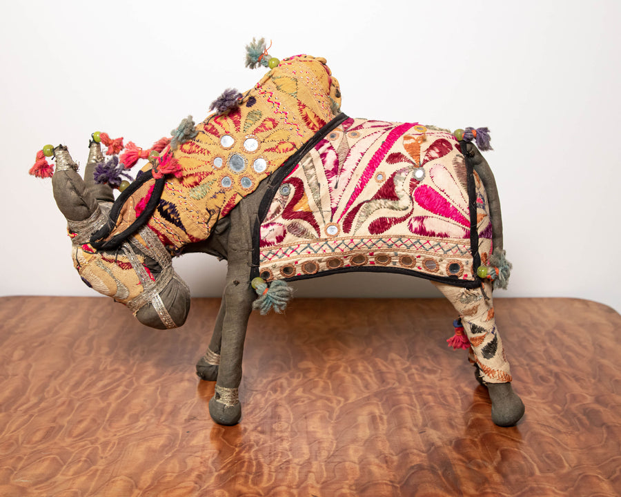 Rajasthani Antique Fabric Bull From India