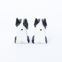Ceramic Boston Terrier Bookends -  Made in Japan