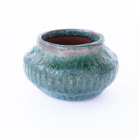 Green Volcano Bubble Glaze Ceramic Plant Pot