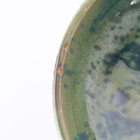 Small Green and Blue splash pottery Dish