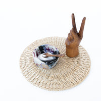 Small Organic Shape Round Ceramic Ring Dish by Heather Omalley