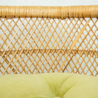 Wicker Stool with Cushion