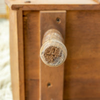 Wood Side Table Shelf Organizer