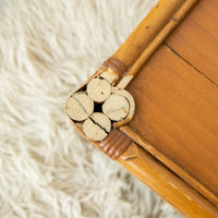 Bamboo Cabinet with Woven Back and Front Detailing