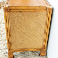 Bamboo Cabinet with Woven Back and Front Detailing