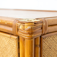 Bamboo Cabinet with Woven Back and Front Detailing