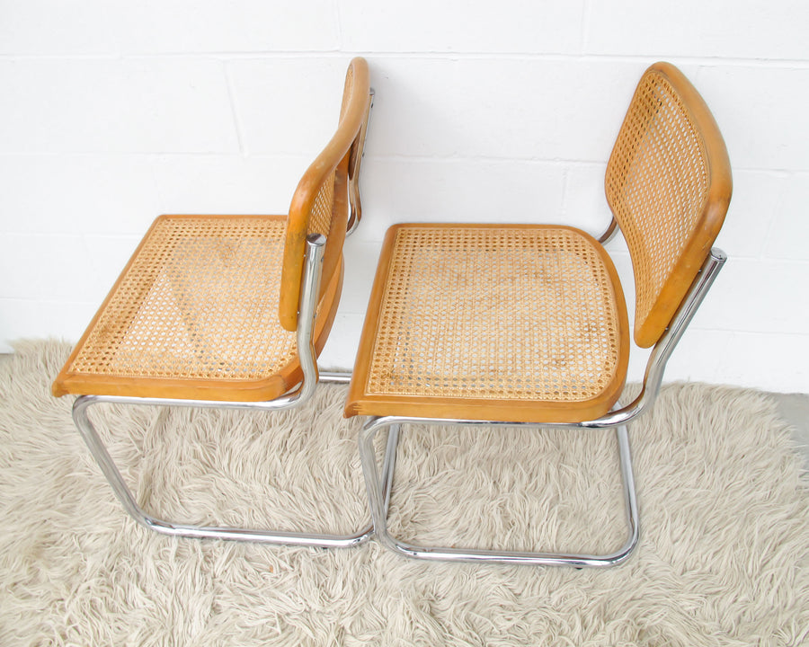 Vintage Marcel Breuer Chairs with Blonde Stain -  (SOLD SEPARATELY)