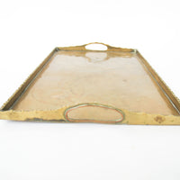 Vintage Rectangular Brass Tray