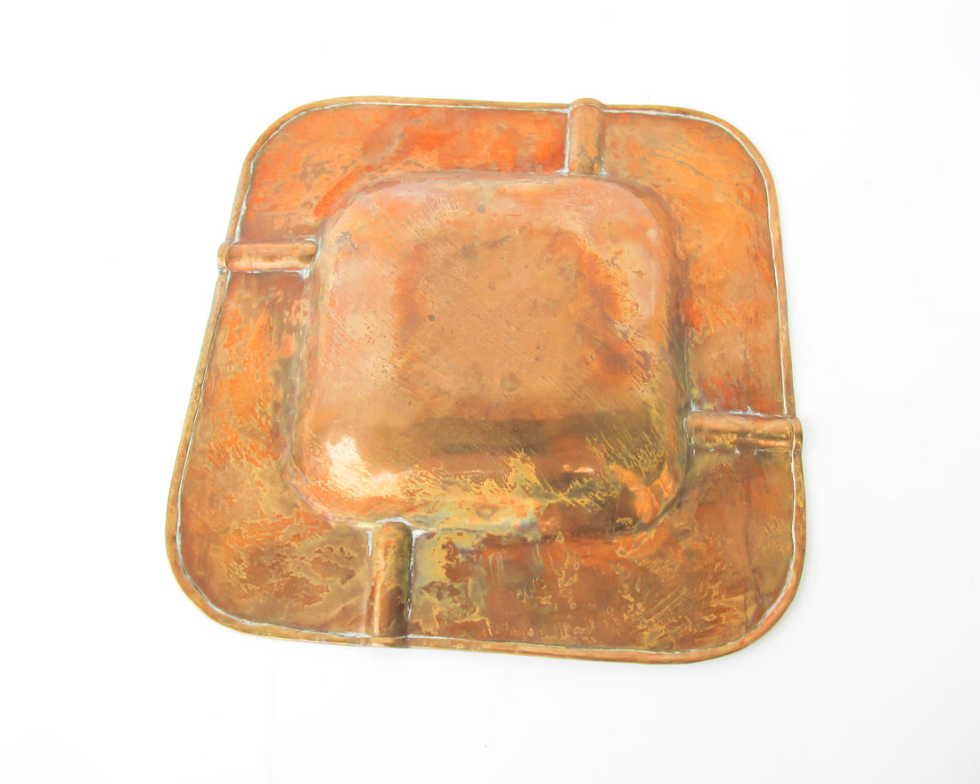 Copper Simple Ash Tray - Very Flat and modern looking